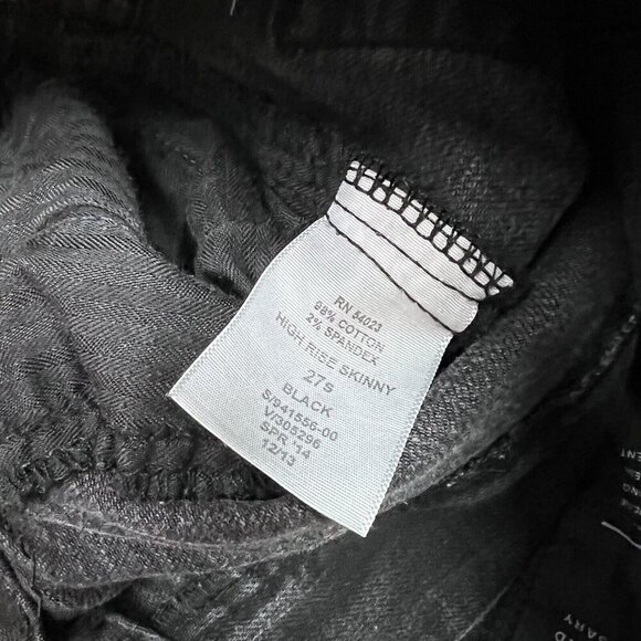 Gap High Rise Skinny Jeans Women’s Black Pockets Size 27 Short - Picture 12 of 13